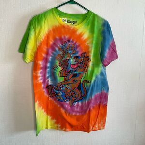 Scooby Doo Psychodelic, Trippy, Neon Tie dyed Adult Large Spencers Vintage Style